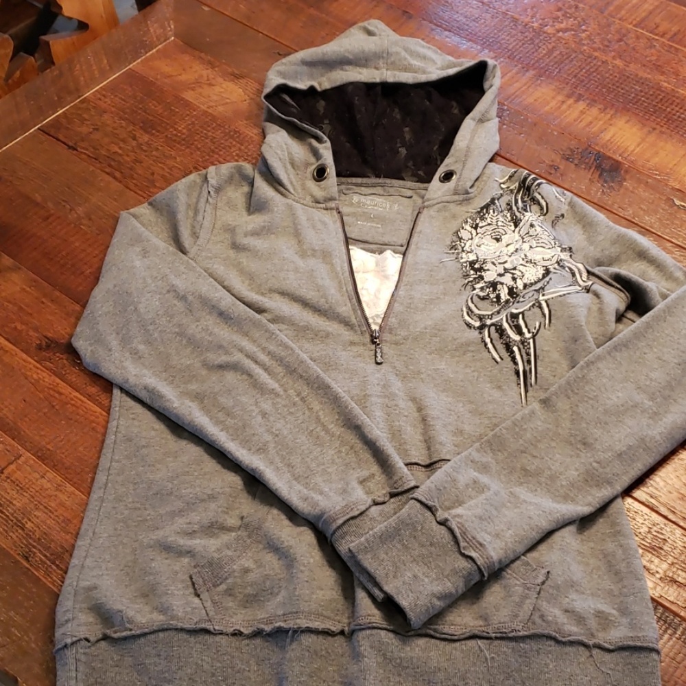 Maurices sparkly hoodie